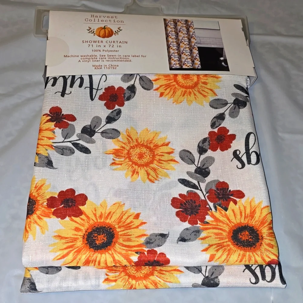 Harvest Collection Shower Curtain Autumn Blessings 71